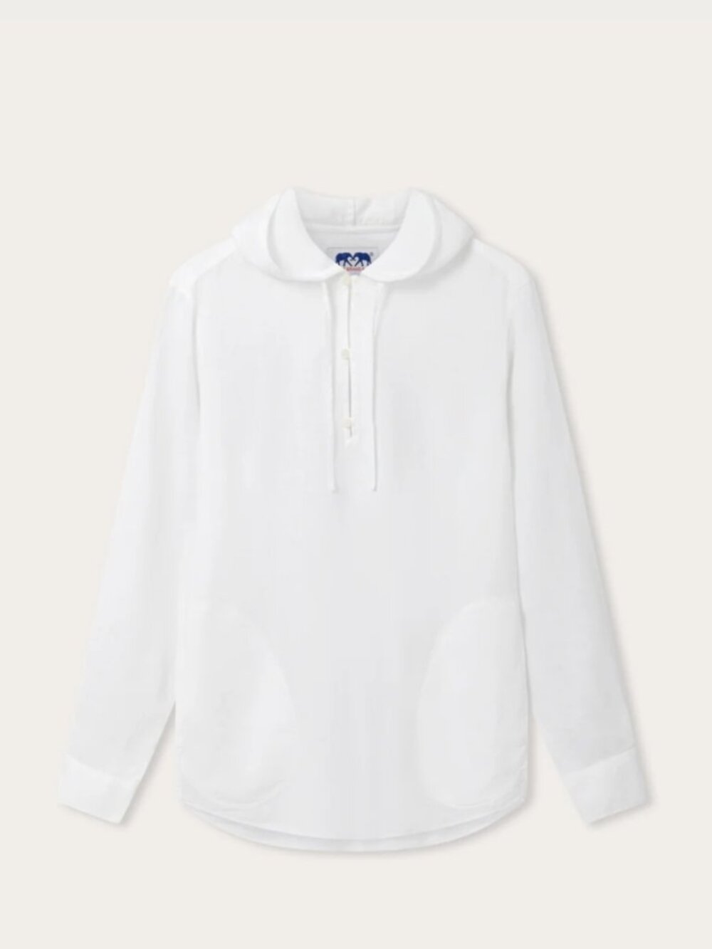 LOVE BRAND & CO. White WINDERMERE Men's Hoodie Premium Linen L